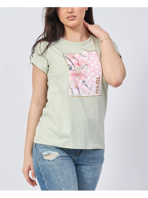 Yes Zee Crewneck T-shirt with Print YES ZEE | T273-S7000909